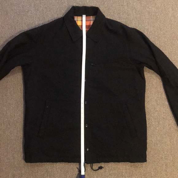 PILGRIM Reversible WOOL jacket BKLYN Navy & Plaid - Picture 12 of 12